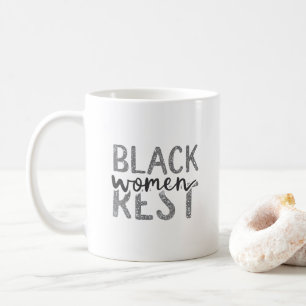 Erholung der Schwarzen Frauen Kaffeetasse