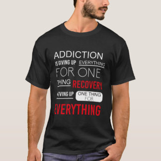 Erholung der Sucht feiert Erholung Om Inspirati T-Shirt