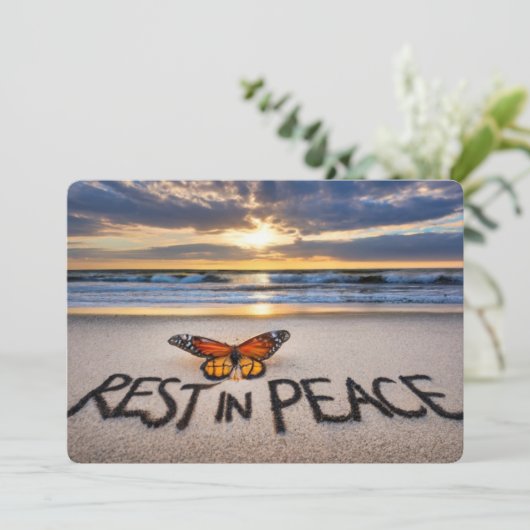 Erholung des Friedens Einladung (Stehend Vorderseite)