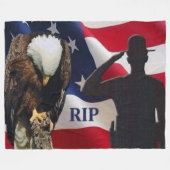 ERHOLUNG DES FRIEDENS FLEECEDECKE (Vorderseite (Horizontal))