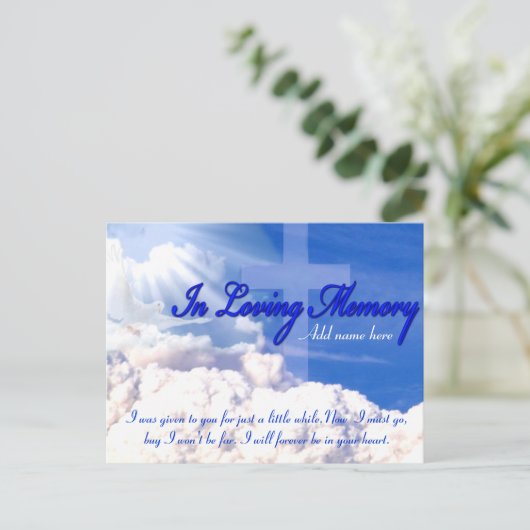 Erholung des Friedens Postkarte (Stehend Vorderseite)