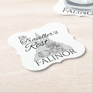 Erholung des Reisenden - Untersetzer auf Papier