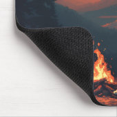 Erholung des Ritters durch das Feuer - Epic Fantas Mousepad (Ecke)