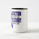 Erholung des Suchtverhaltens Zweifarbige Tasse (Mittel)