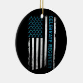 Erholung Drogenkonsum  feiert Erholung Keramik Ornament (Rechts)