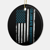 Erholung Drogenkonsum  feiert Erholung Keramik Ornament (Links)