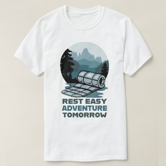 Erholung Easy Adventure Camping Design T-Shirt (Design vorne)