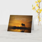 Erholung Ermutigung Pferd und Laz Tao Karte (Gelbe Blume)