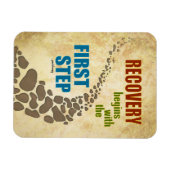 Erholung, Erster Schritt (12 Schritte, ohne Drogen Magnet (Horizontal)