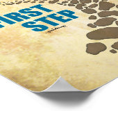 Erholung, Erster Schritt (12 Schritte, ohne Drogen Poster (Ecke)