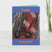 Erholung "Es funktioniert" Karte (Vorderseite)