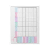 Erholung Förderung von Frauen Sobriety Checklist Notizblock (Rotiert)