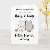 Erholung fühlt sich bald besser karte (Gelbe Blume)