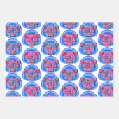 Erholung FUN Geode 12 Step OM Erholung Slogan Geschenkpapier Set (Vorderseite 2)