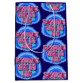 Erholung FUN Geode 12 Step OM Erholung Slogan Mittlere Geschenktüte (Vorderseite)