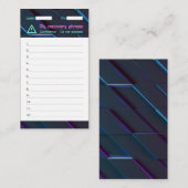 Erholung für das digitale Brieftaschenkennwort, Sa Visitenkarte (Vorne/Hinten)