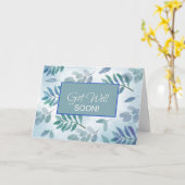 Erholung für die Ermutigung von Zweigen blau Karte (Gelbe Blume)