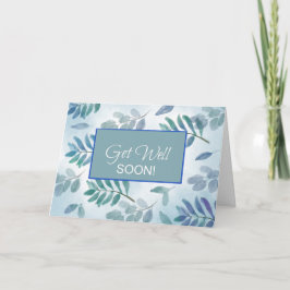 Erholung für die Ermutigung von Zweigen blau Karte