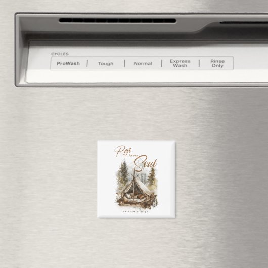 Erholung für Ihr Soul Christlich Boho Magnet (In Situ (Geschirrspüler))