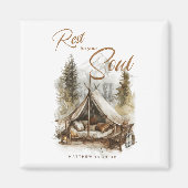 Erholung für Ihr Soul Christlich Boho Magnet (Vorne)