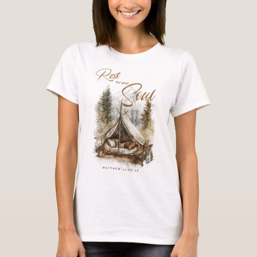 Erholung für Ihr Soul Christlich Boho Women's Shir T-Shirt (Vorderseite)