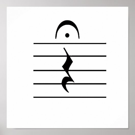 Erholung für Musiknotation Poster (Vorne)