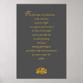 Erholung Gedicht Kunst Poster (Vorne)