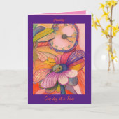 Erholung "Growing Card" Karte (Gelbe Blume)