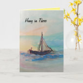 Erholung "Hang In There" Aquarell Karte (Gelbe Blume)