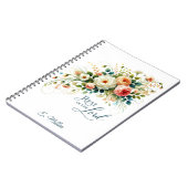 Erholung im Blumen personalisiert Notizblock (Linke Seite)