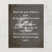 Erholung im Frieden - mein Freund - Vintag (Rückseite)