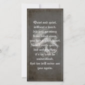 Erholung im Frieden - mein Freund - Vintag (Rückseite)