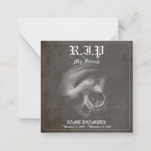 Erholung im Frieden - mein Freund - Vintag Mitteilungskarte