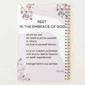 Erholung im Geiste Gottes Gedicht Planer (Rückseite)