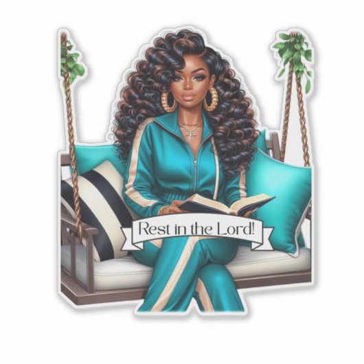 Erholung im Herrn Aufkleber (Vorderseite)