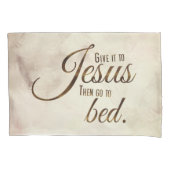 ERHOLUNG im JESUS Christlich Quote Pillow Case Set Kissenbezug (Vorderseite-Links)