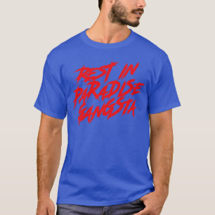 Erholung im Paradies Gangsta Roter Text T-Shirt