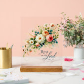 Erholung in der Blütezeit des Herrn Acrylschild (Hochzeit)