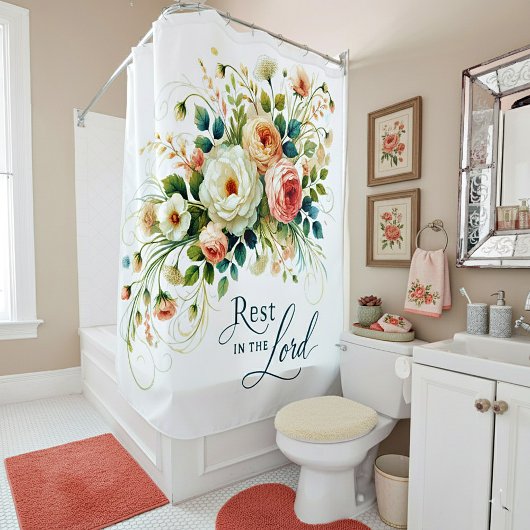 Erholung in der Blütezeit des Herrn Duschvorhang