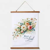 Erholung in der Blütezeit des Herrn Wandteppich Mit Holzrahmen (Vorderseite)