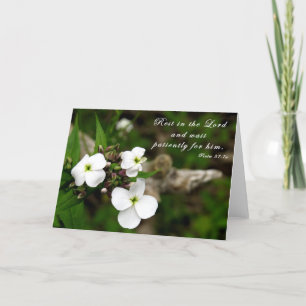 Erholung in der Lord - Scripture Card Dankeskarte