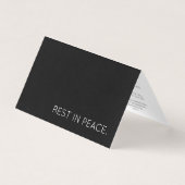 Erholung in Frieden gefaltet (Vorderseite)