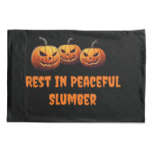 Erholung in Friedlichen Slumberkürbis Halloween Kissenbezug (Rückseite)