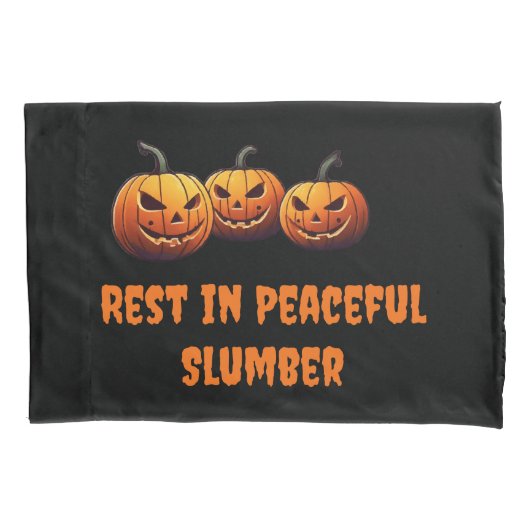 Erholung in Friedlichen Slumberkürbis Halloween Kissenbezug (Vorderseite)