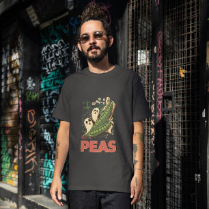Erholung in Peas Creepy Veggie Halloween Food Puff Tri-Blend Shirt