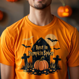 Erholung in Pumpkin Spice Fall Vibes Halloween T-Shirt