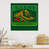 Erholung in Ruhe - im Freien Poster (Küche)