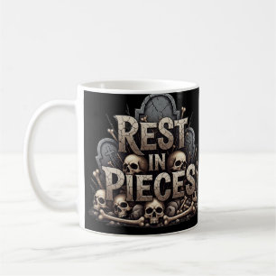 Erholung in Stücken - Tasse zu Halloween-Skeletton