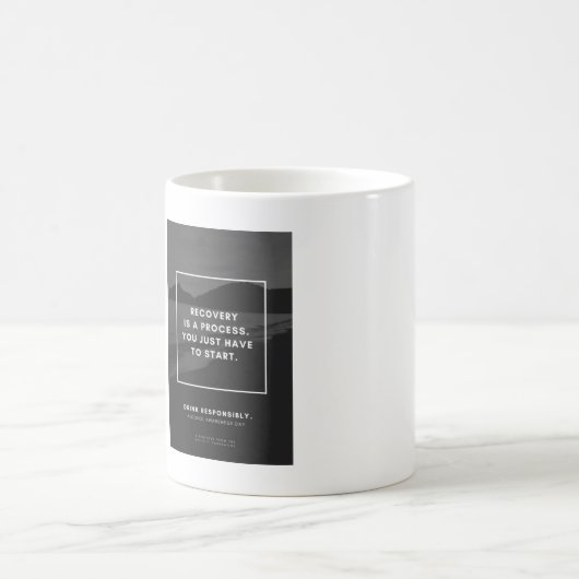 Erholung ist ein Prozess Kaffeetasse (Mittel)