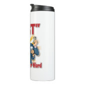 Erholung ist ein Wort mit vier Buchstaben (Geschäf Thermosbecher (Nach rechts gedreht)